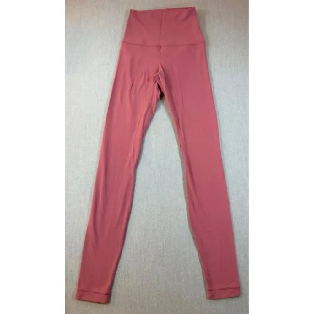 Lululemon Align High-Rise Crop Leggings Women's Size 2 Pink Yoga Workout